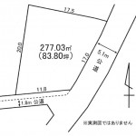 那珂郡東海村石神内宿の不動産【土地】区画図